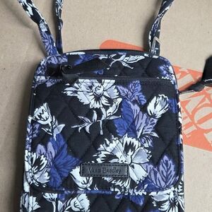 Vera Bradley Mini Hipster Quilted Floral Bag in Black a